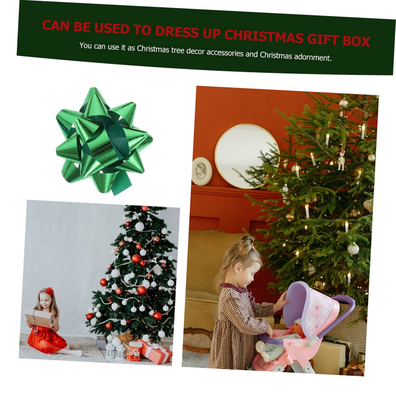 Beavorty 600 Pezzi Autoadesivi Stella Fiore Fiocchi Regalo Adesivi Fiore Adesivo Per Regalo Di Natale Forniture Natalizie Accessori Regalo Fiocchi Regalo Per Confezioni Regalo Fiocchi