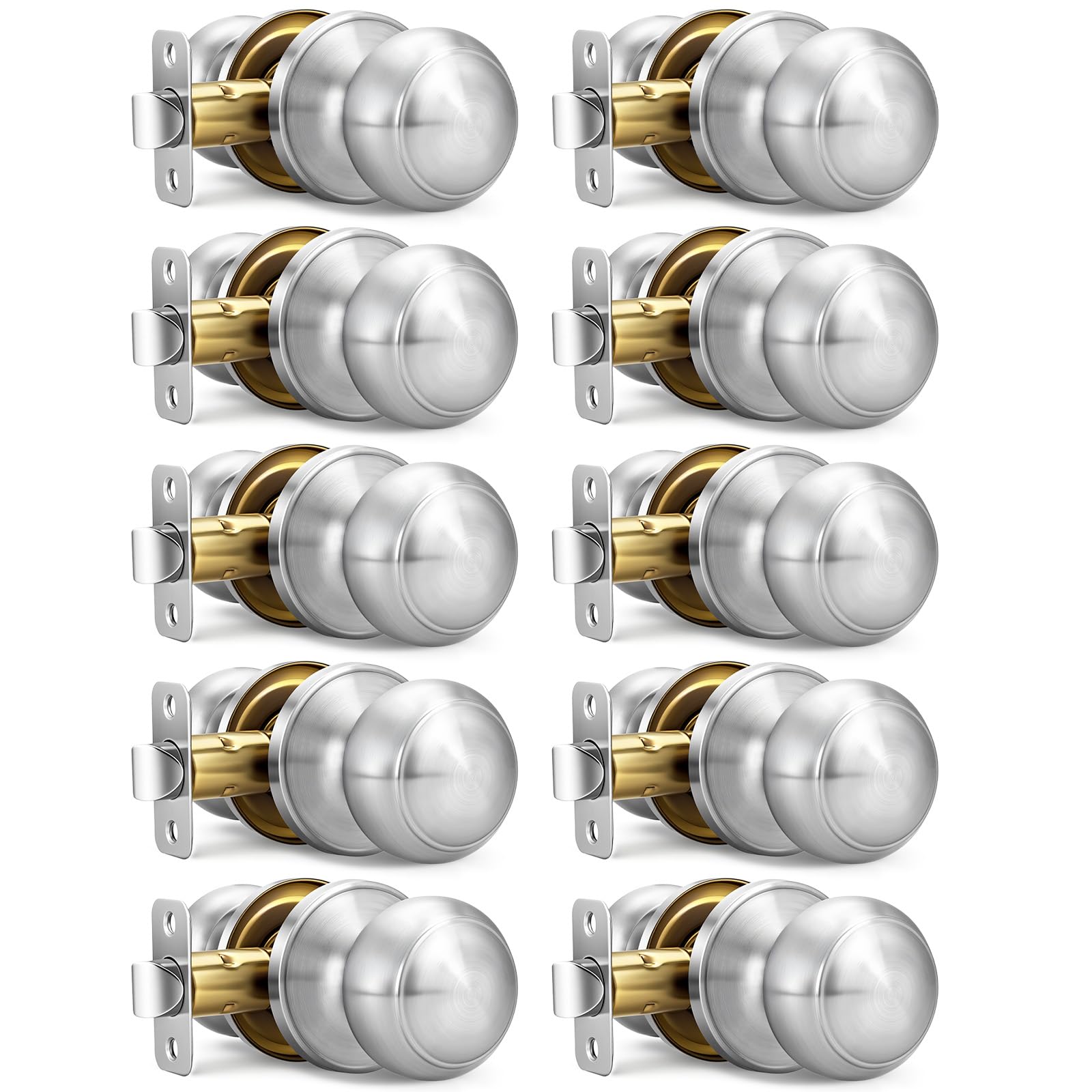 Black Door Knobs, 10 Pack Privacy Door Knobs Interior — Amazon image 26