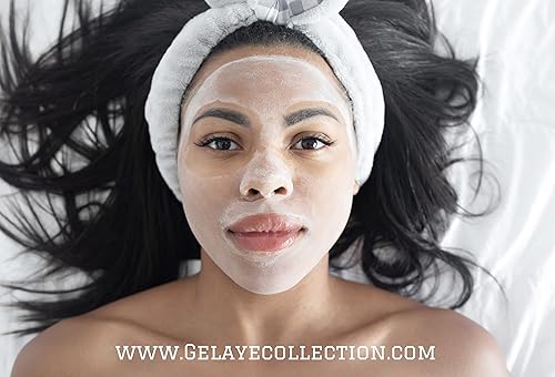 Miniatura 3 de GELAYE - Máscara facial brillante en polvo de algas, máscara facial antioxidante con algas verdes azules y arcilla de caolín, reduce la apariencia