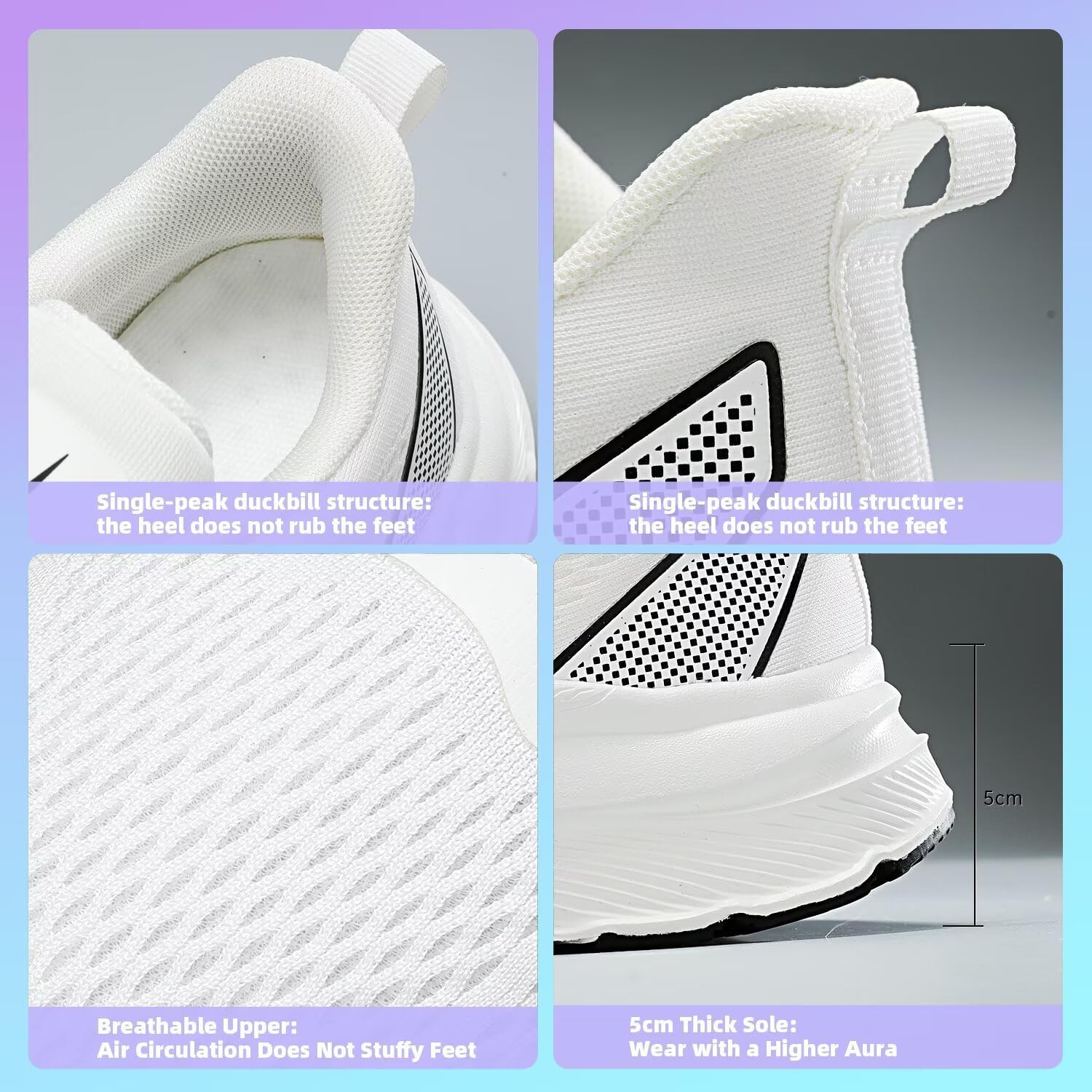 Mens Wide Walking Shoes Soft Sole Non Slip Running Comfortable Tennis Breathable Athletic Gym Workout Sport Sneakers - Image 6