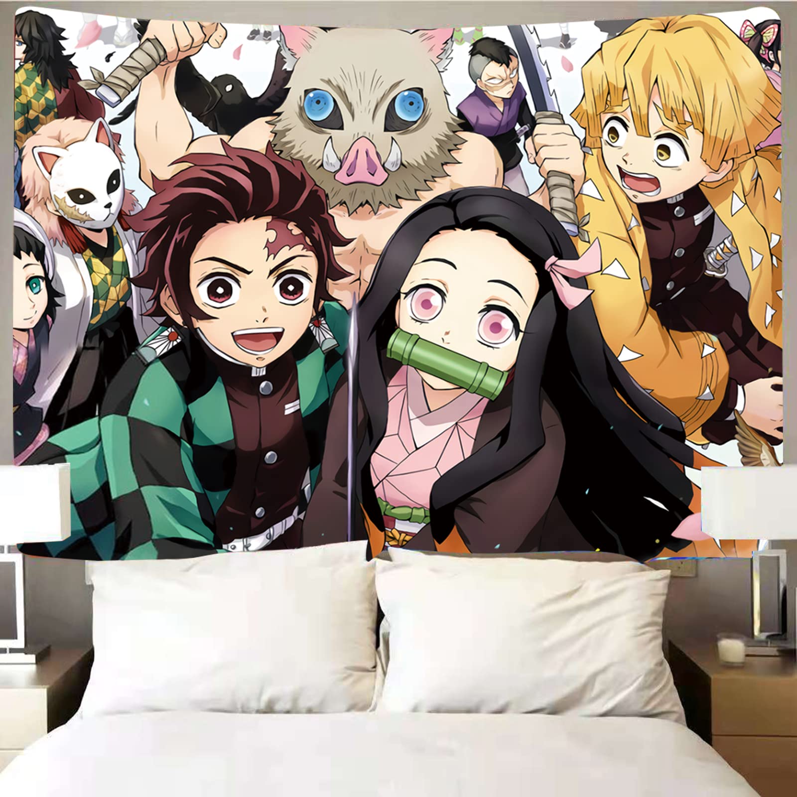 Buy Timimo Demon Slayer Compatible Tapestry Anime Metal Japanese 