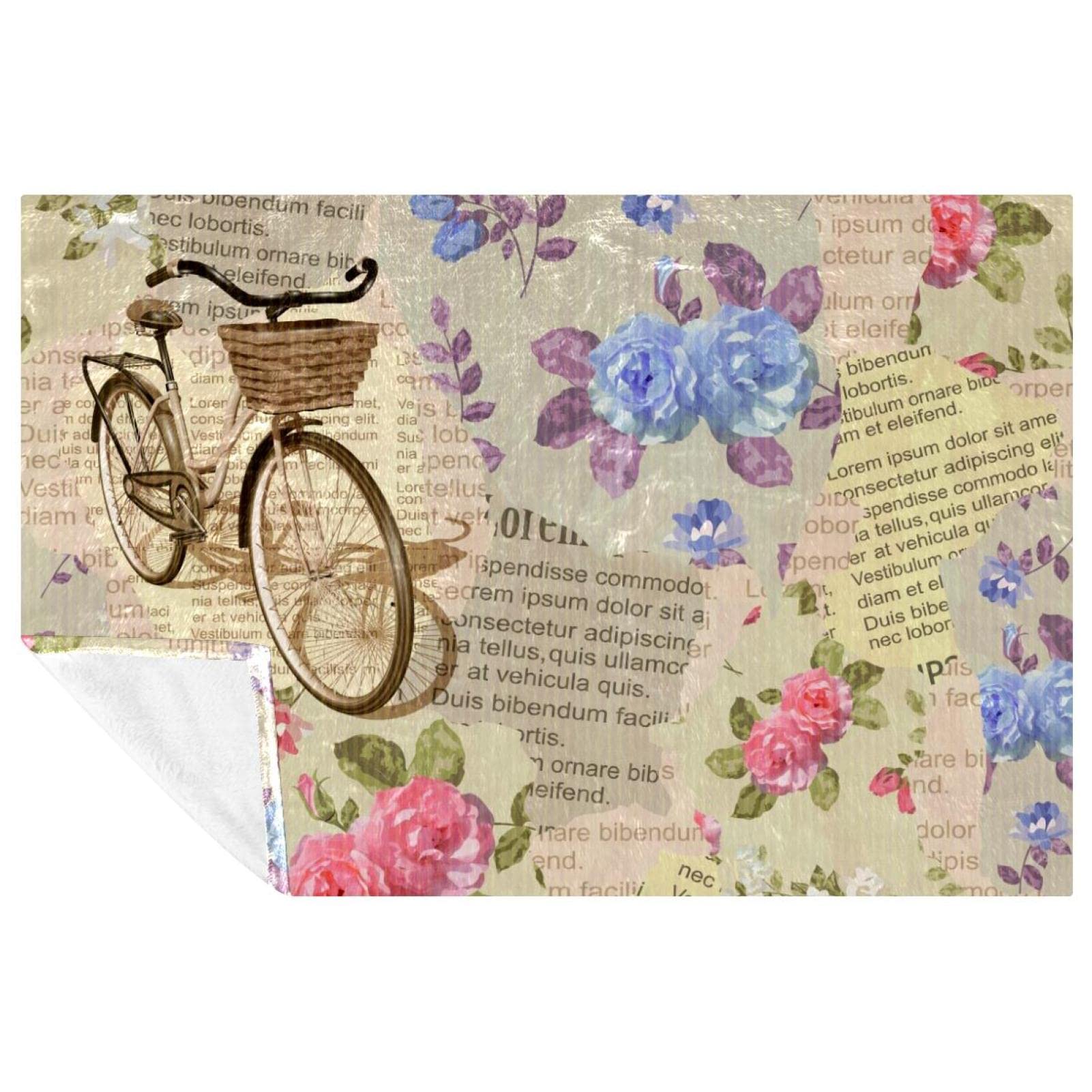 Jeté de lit vintage couverture douce anti-courants d'air canapé