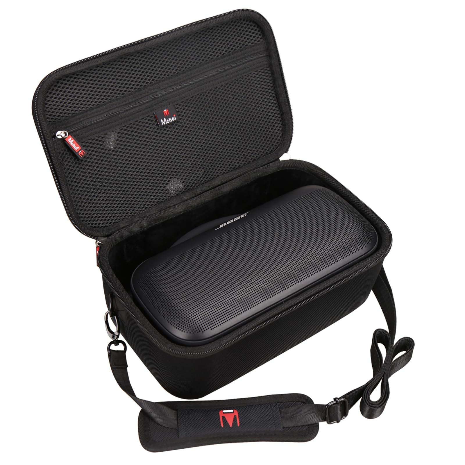 Mchoi Hard Travel Case for Bose SoundLink Max Portable Speaker, Shockproof Portable Speaker Case with Shoulder Strap