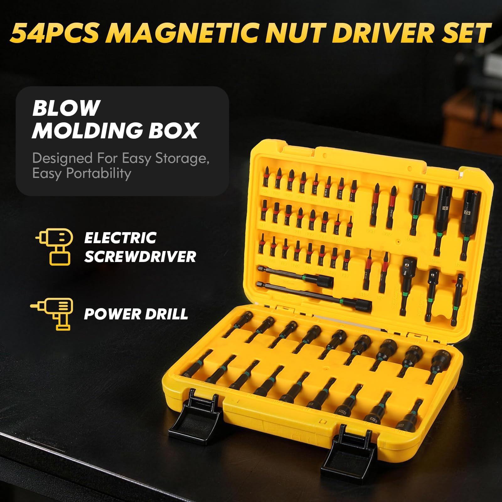 Bluebow 54-Pc Impact Nut Driver Set -7 Bluebow 54-Pc Impact Nut Driver Set -7