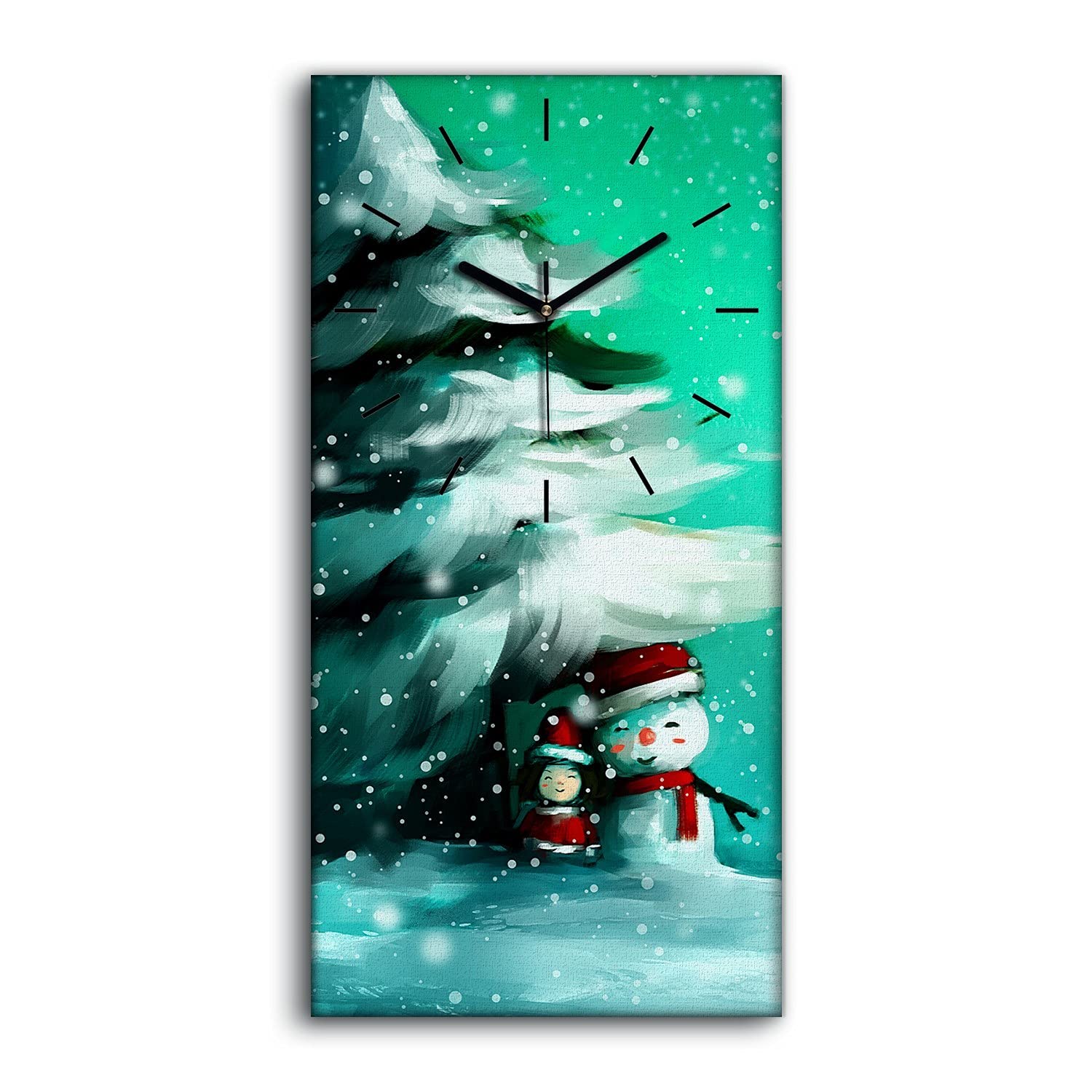 Horloge sur toile image art mural salon chambre decoration moderne