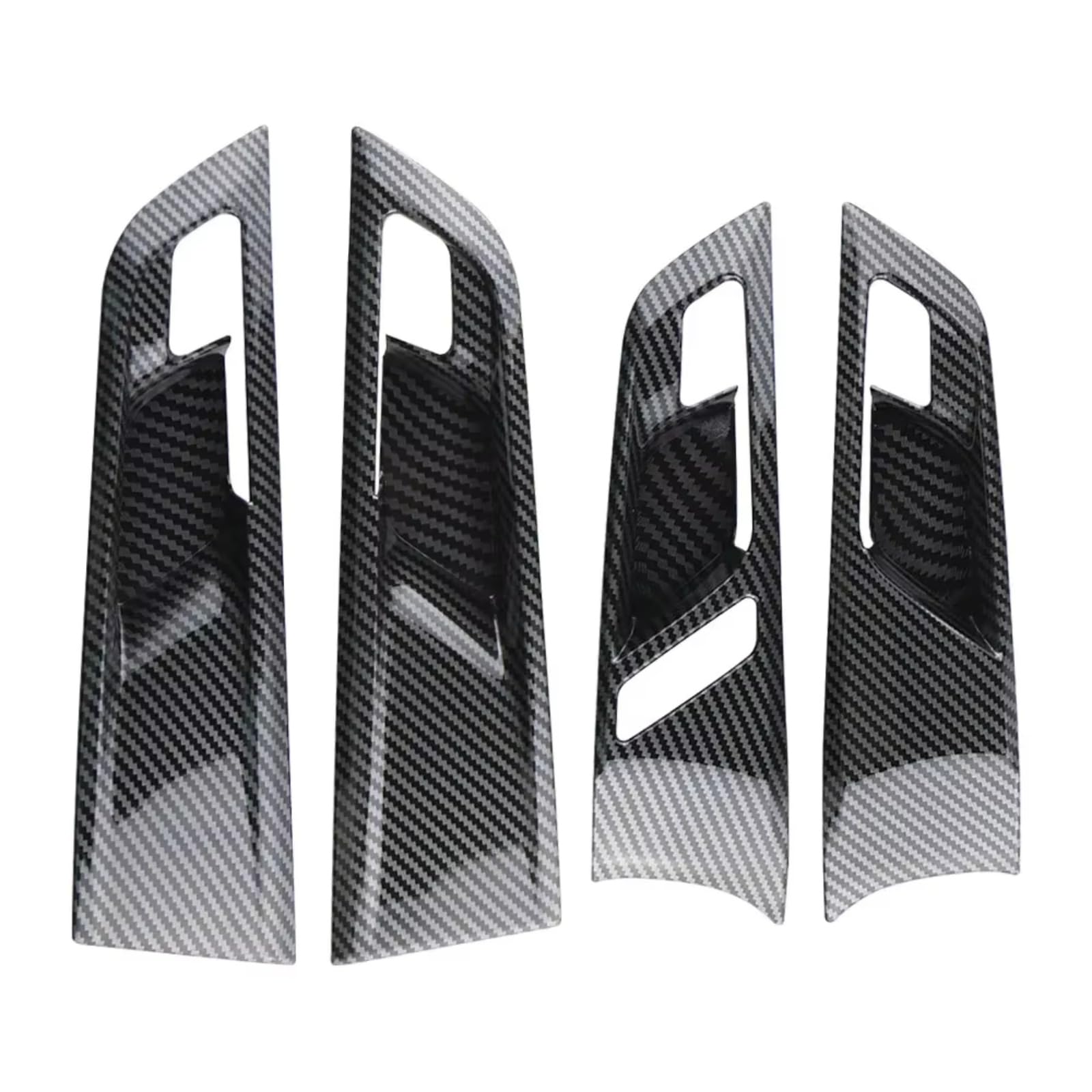 Car Interior Moulding Trim for MG4 for EV 2022 2023 2024 Window Lift Panel Cover Innner Door Handle Trim LHD RHD Carbon Fiber Accessories Stickers(RHD-B)