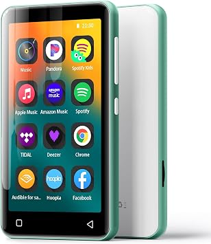 Innioasis 80GB MP3 Player mit Bluetooth und WiFi MP3 Player f r Kinder mit Spotify Spotify Kids Pandora Audible 4.0 Touchscreen gr n