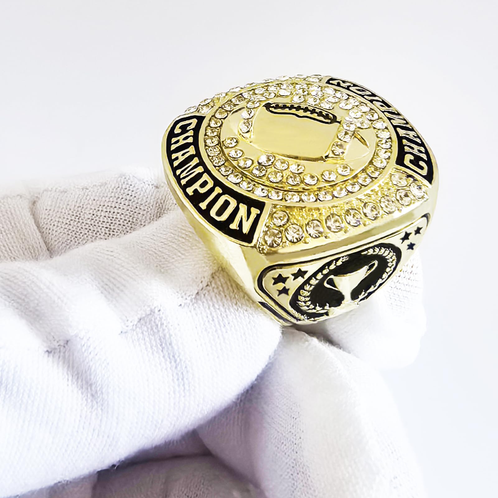 12 Stück Fußball Meisterschaft Ring Fußball Ring Trophäe Award Geschenk für Turnier oder Liga Champion Gewinner , von Größe 7 bis 10