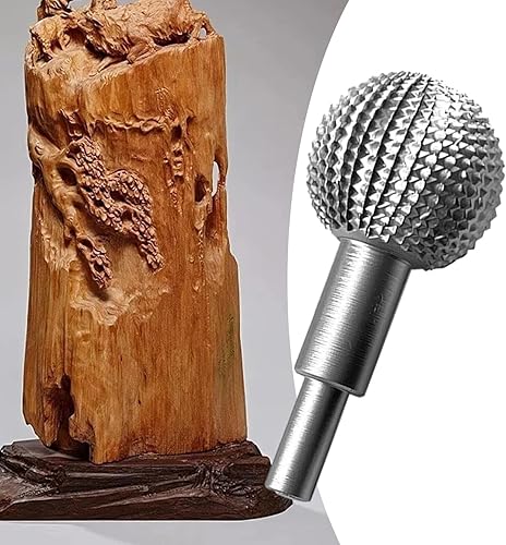 Miniatura 4 de Aosekaa Cabezal de rectificado de rebabas rotatorias, rebabas rotativas de esfera, acero al carbono, duradero, cabezal de molienda de bolas