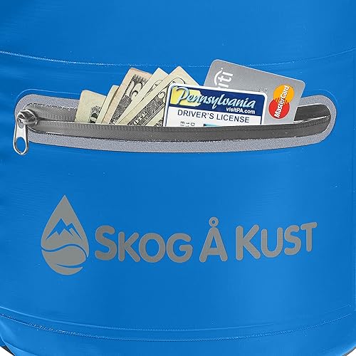 Miniatura 3 de Skog Å Kust DrySåk - Bolsa seca impermeable con bolsillo exterior con cremallera, para kayak, rafting, navegar, natación, campamento, senderismo,