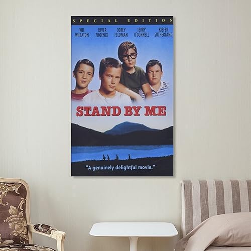 Miniatura 7 de Pósteres de película de aventuras, hermoso mural, Stand by Me 1986, sala de restaurante, oficina, bar, decoración de pared, ilustración, arte en