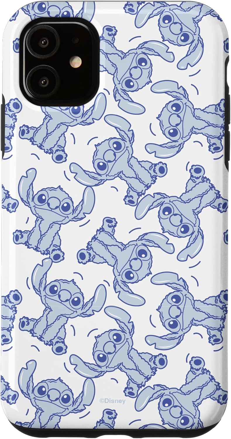 Disney Stitch Fluffy Summer Vibes Pattern Case for iPhone 14 Pro