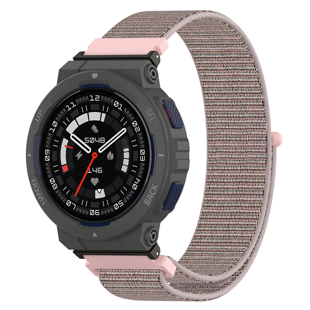 FYISWHO Breathable Sport Strap for Amazfit Active Edge, Nylon Armband Replacement Bracelet for Amazfit Active Edge