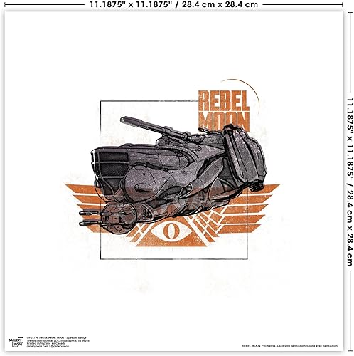 Miniatura 6 de Trends International Gallery Pops Netflix Rebel Moon Part One - Un niño de fuego - Póster de pared con insignia de Speeder, 12.00 x 12.00 pulgadas,
