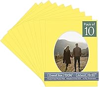 Vista 151 de CountryArtHouse Marco ovalado de 11 x 14 pulgadas, sin ácido, con núcleo blanco, corte biselado para fotos de 8 x 10 pulgadas, se adapta a marcos