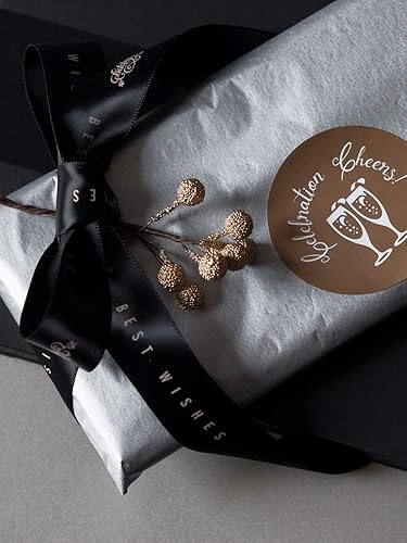 Vista 38 de RUSPEPA Papel de seda para envolver regalos, papel de seda negro para envoltura de regalo, manualidades de arte, bricolaje, bolsas de paquete