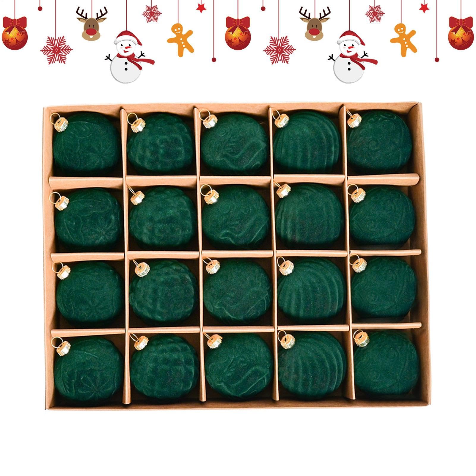 Boules de Noël incassables haut de gamme pour décoration de sapin élégante - Lot de 20