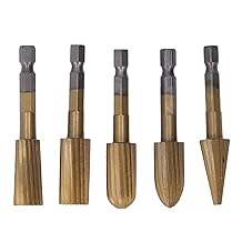 5Pcs High Speed Steel Carbide Burr Set, Metal Grinding Drill Bit, Die Grinder Bits for Fine Carving of Plastic Porcelain Soft Metal Stone