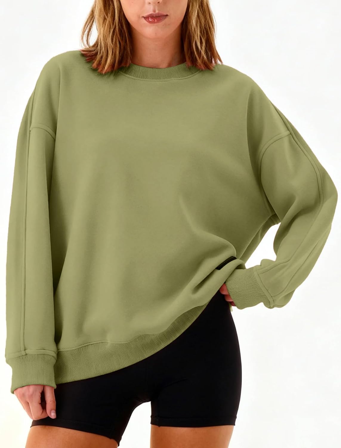 Womens Oversized Sweatshirt, Crewneck Pullover Long Sleeve Sweatshirt for Women Fall&Winter Tops 2025 - Image 2