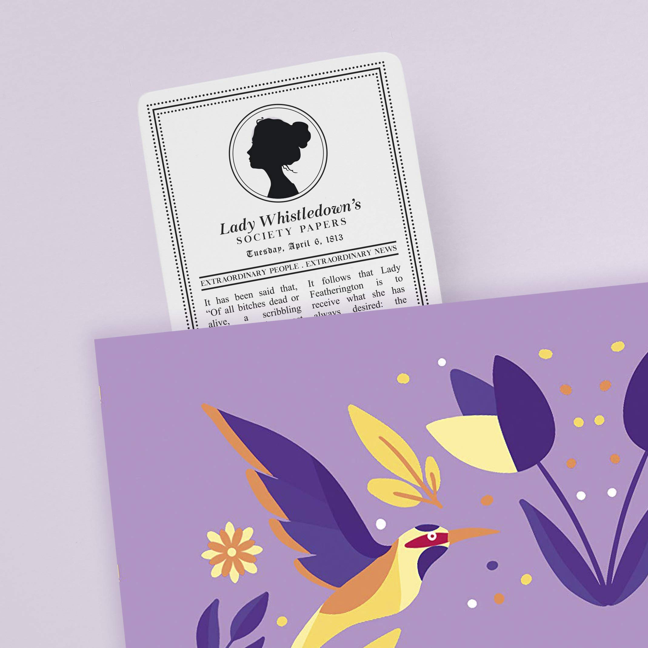 Marcapaginas Bridgerton Lady Whistledown | Punto de Libro Personalizado marcapáginas personalizable Regalo