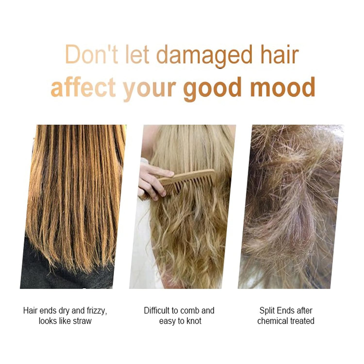 Moroccan Argan Oil Shampoo and Conditioner Sets with Hair Mask, Color Safe Smooth Add Shine Hair Treatment, UV Protection, Intense Moisturizing For Dry, Damaged, Frizzy,3 pack with Gift Box - Image 7