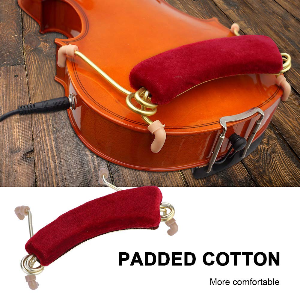 Support d'Épaule Réglable pour Violon 3/4 et 4/4, Pieds Adjustables et Coussin Moelleux Confortable