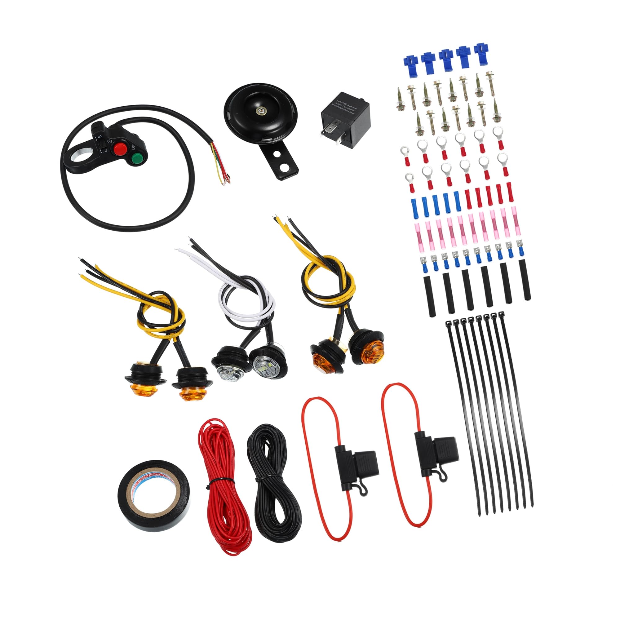 Kit clignotant LED UTV haute luminosité avec commande guidon et avertisseur - 8