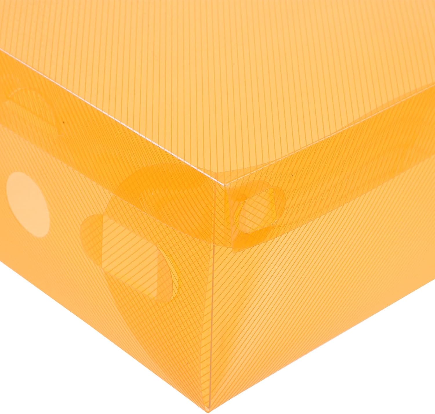 Totority 7pcs Stackable Shoe Storage Boxes Organizer with Flip Lid Thickened Plastic Shoe Containers for Men Women for Closet and Home Random Color