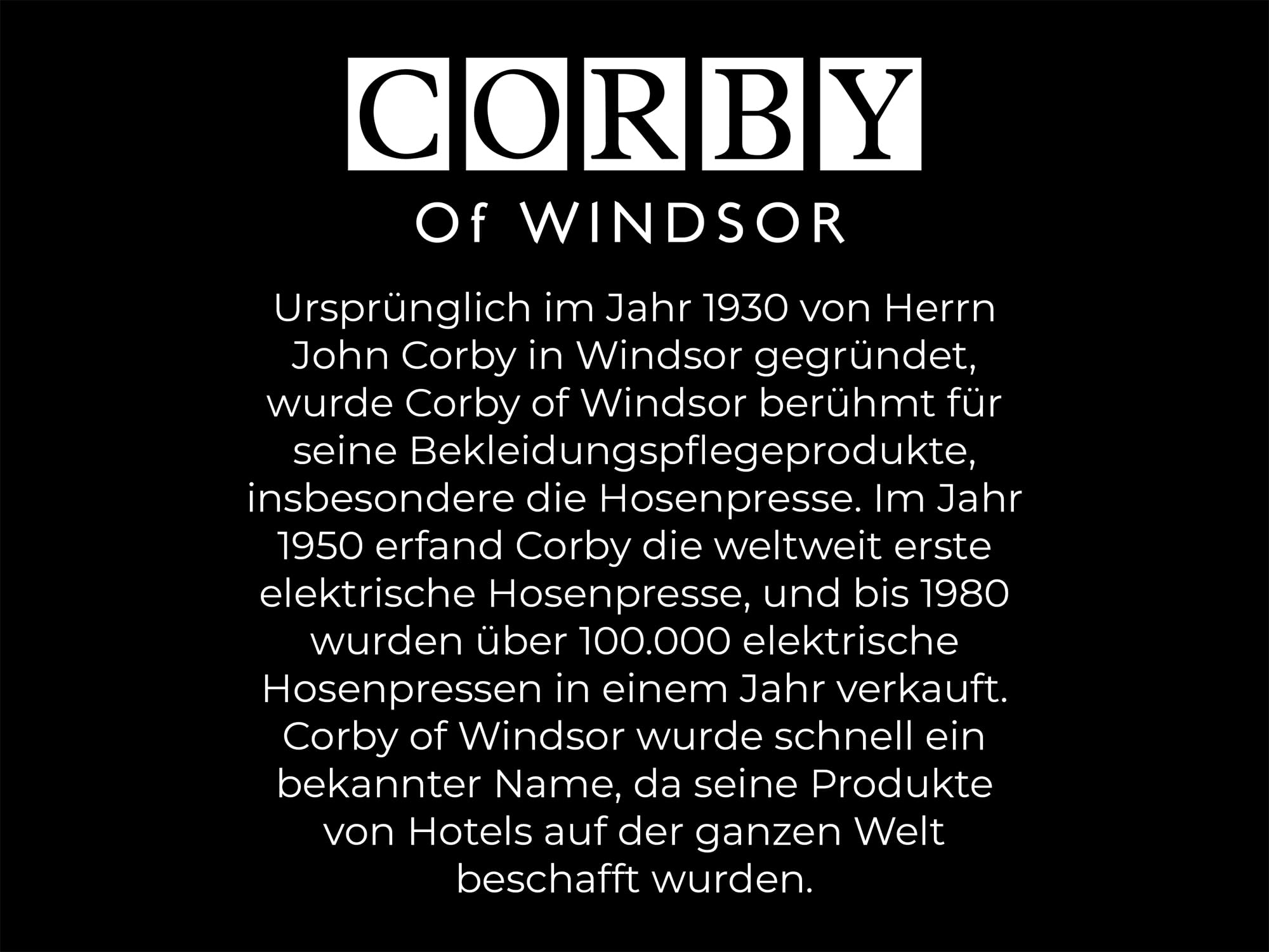 Corby 3300 Hosenpresse, Walnuss, EU-Stecker
