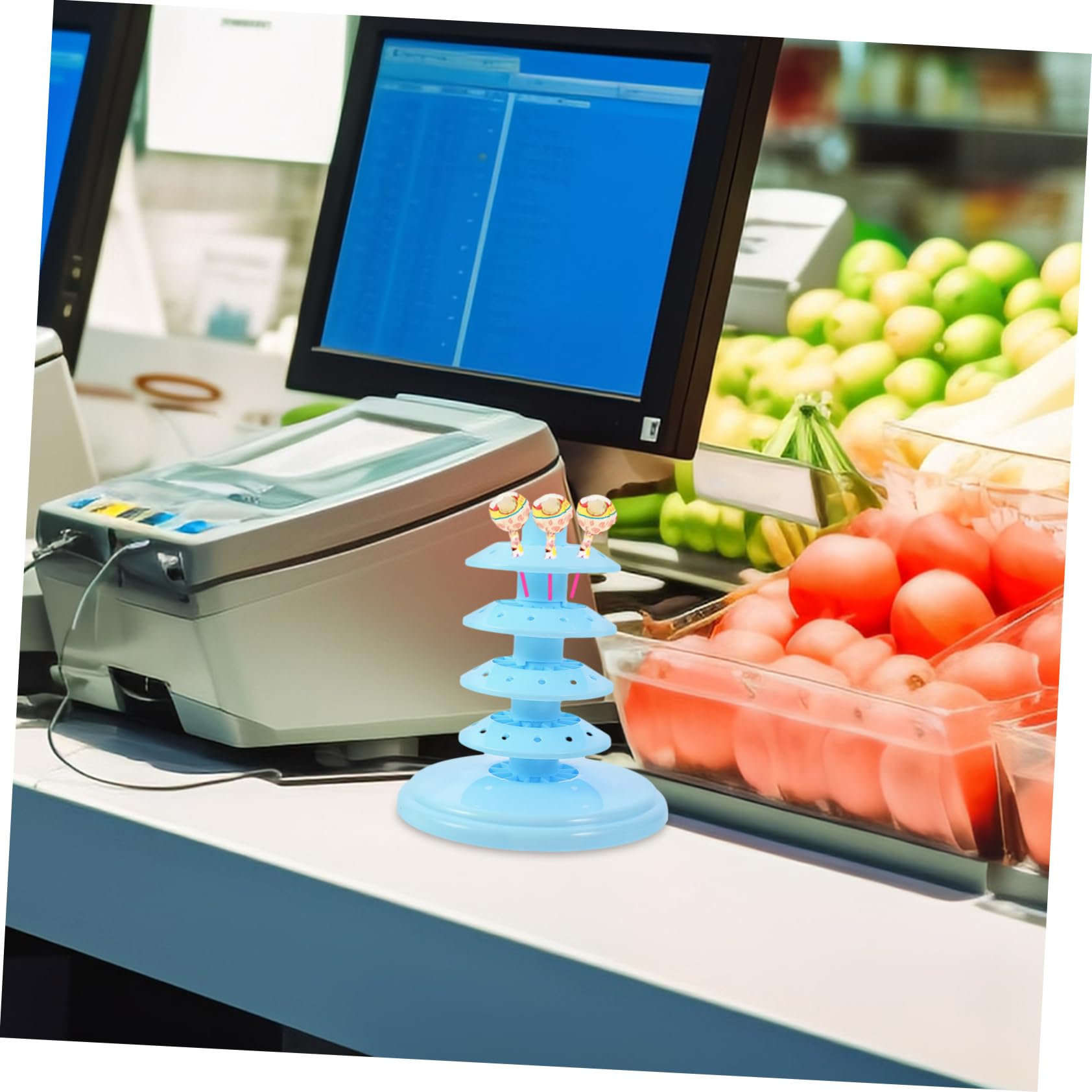 HAKIDZEL Multi Lollipop Holder Reusable Display Stand for Cake Pops and Candy Vibrant Colors for Parties Weddings and Dessert Shops Stable and Design