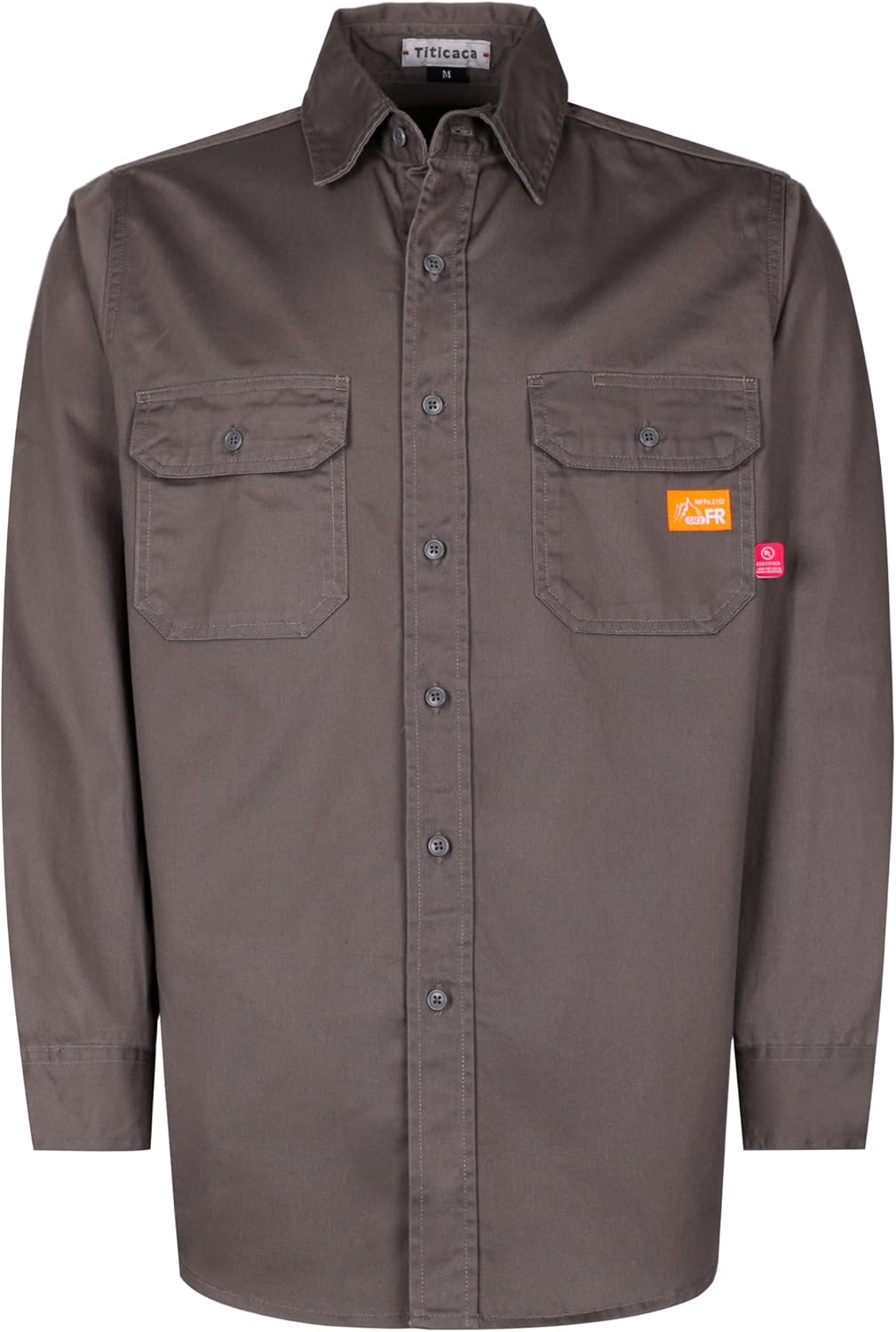 Titicaca FR Shirts for Men 6.5oz Lightweight Flame Resistant Button Down Work Shirt Fire Retardant Welding Shirt