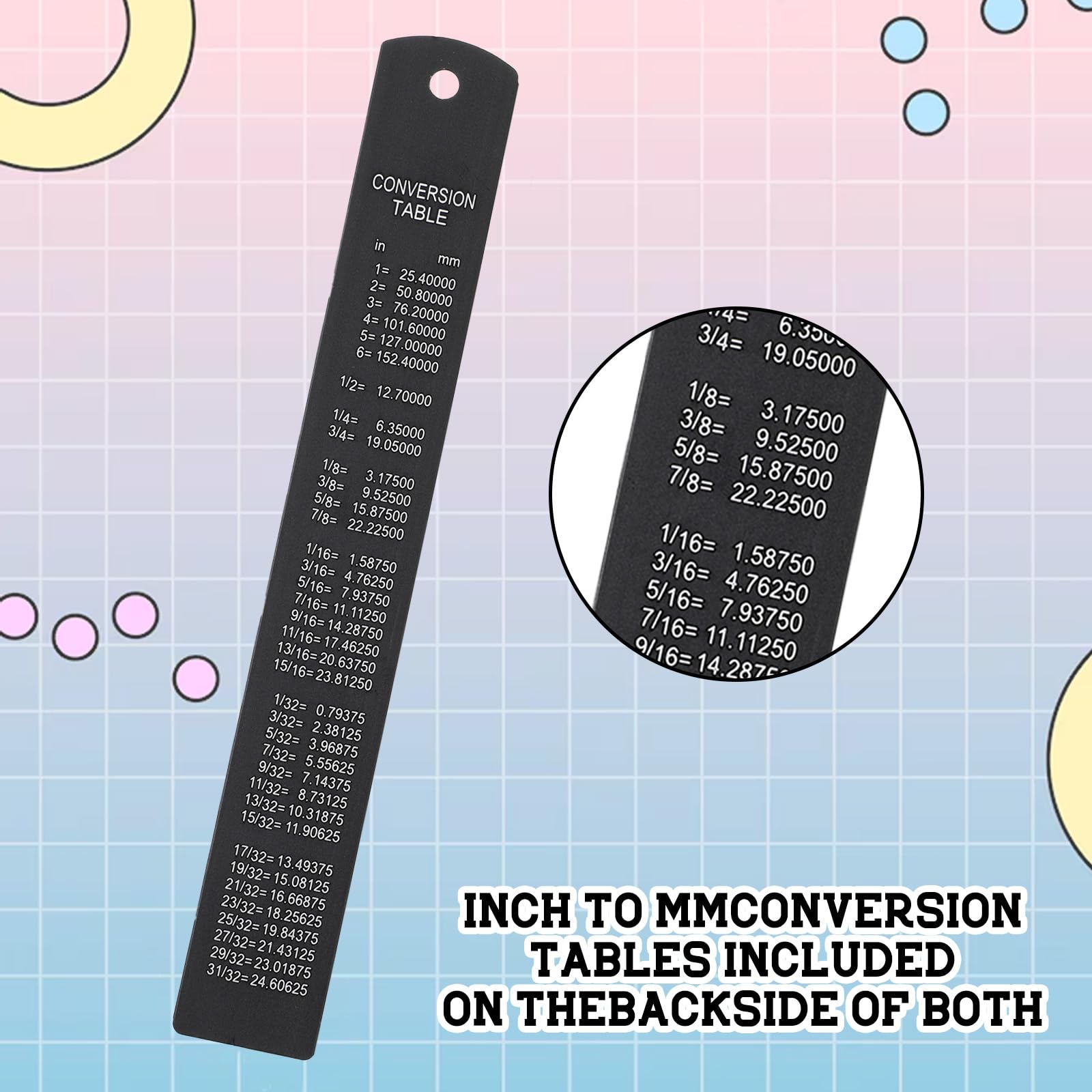 3 PCS Metal Ruler, Aluminum 6 Inch Metal Ruler, Black Straight Edge Rulers Drafting Scale Machinist Ruler, Aluminum Desk Rulers for Students, Machinist and Drafting - Image 4