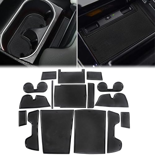 Auovo Cup Holder and Console Liners for Subaru Solterra 2023–2025, Black — Amazon product photo