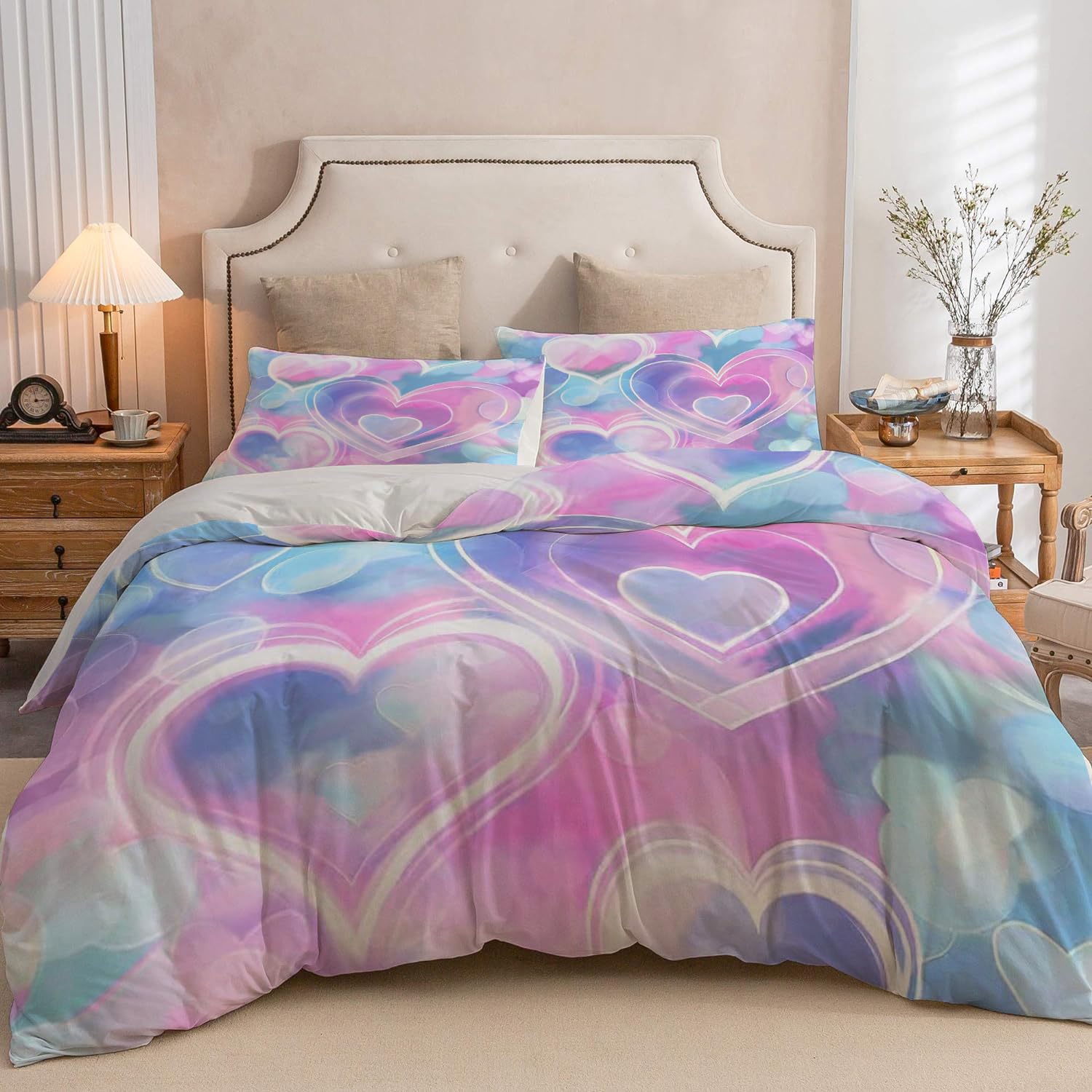 Parure de lit 200x200 romantique pour une décoration de chambre cocooning