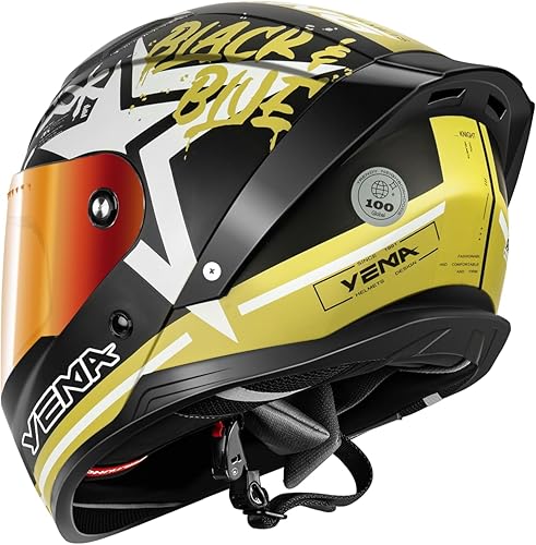 Miniatura 3 de Casco integral para motocicleta YEMA aprobado por DOT para adultos, unisex para ciclomotor y bicicleta de calle con ventilaciones de aire ajustables