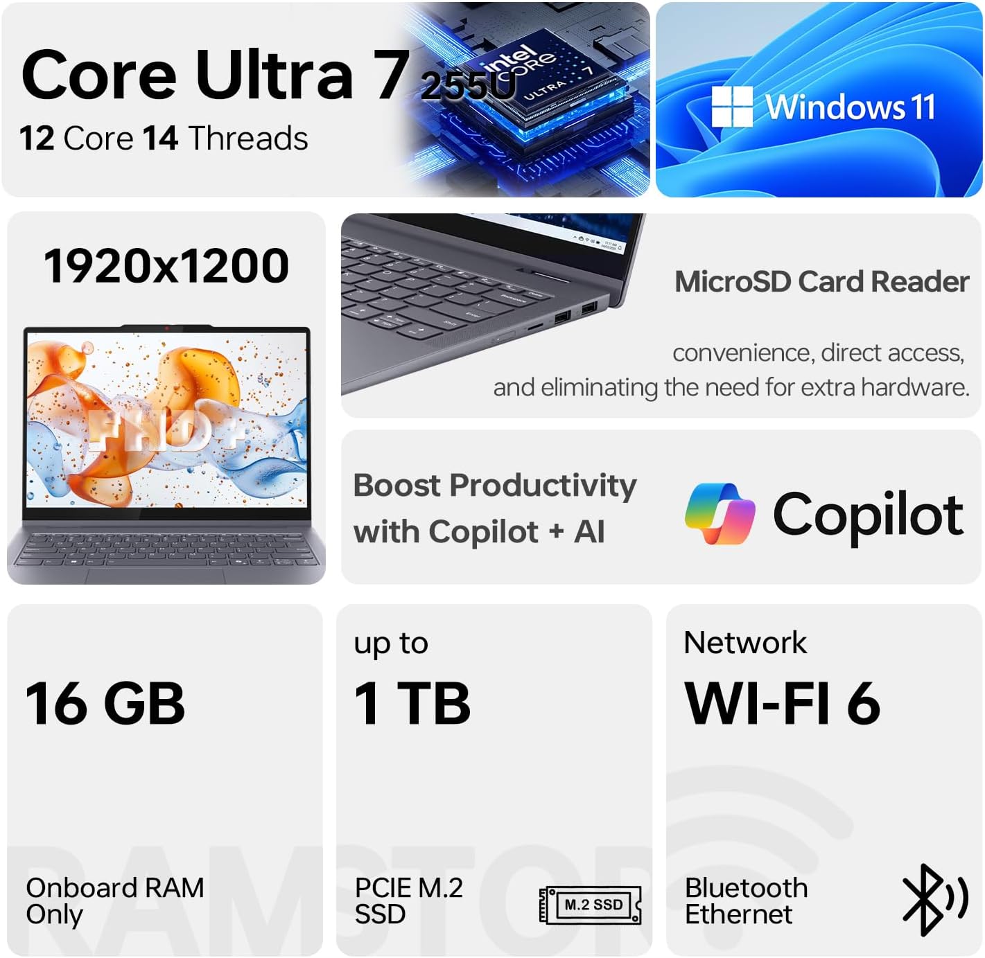 Lenovo IdeaPad 5 AI-Powered Premium 2-in-1 Laptop, 14" FHD+ Touchscreen, Ultra 7 255U, 16GB Onboard RAM, 512GB SSD, Wi-Fi 6, Win11 Pro, Backlit, Thin & Quiet Design, Bundle with PCO Laptop Cooler