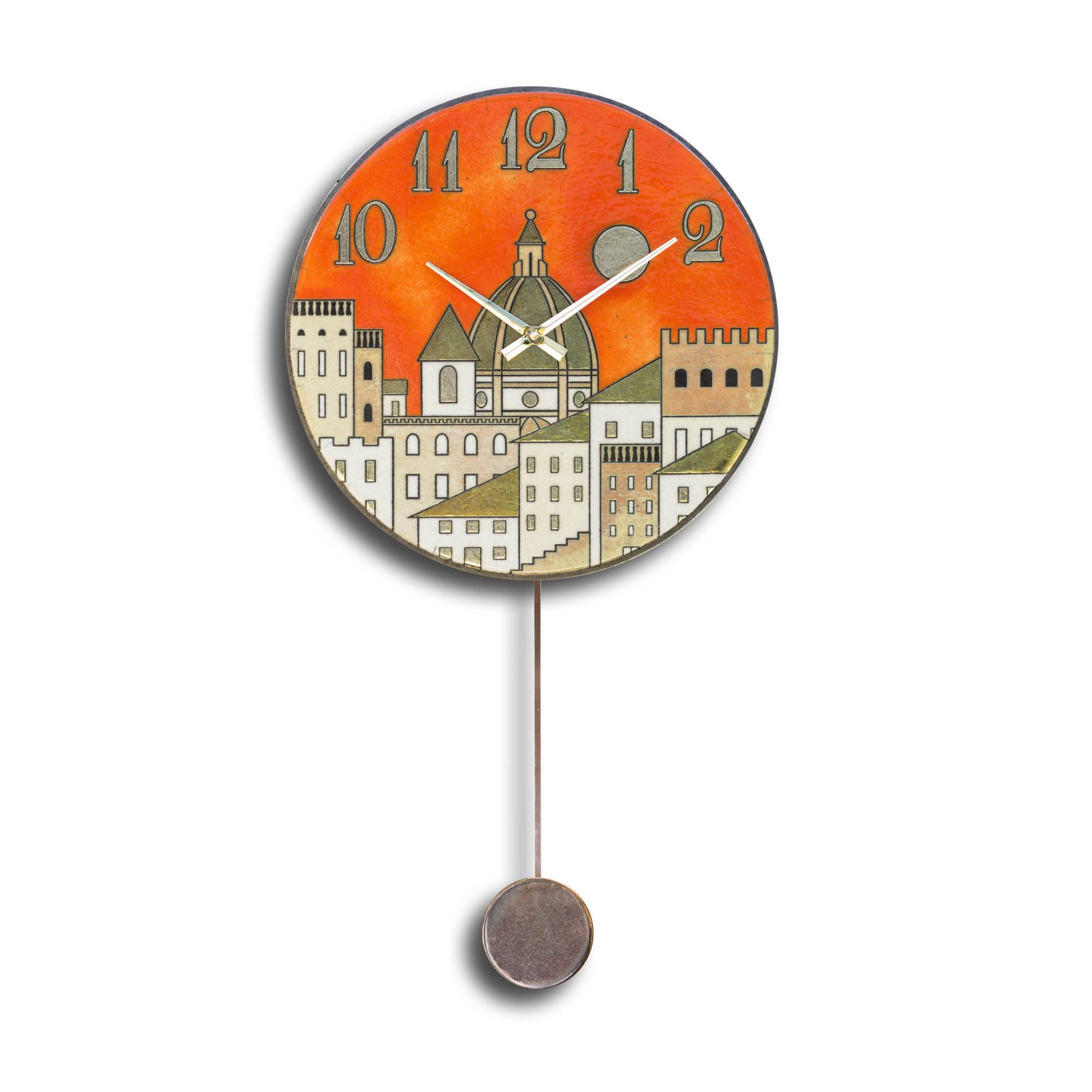 Horloge murale en céramique Raku cadeau idéal pour crémaillère