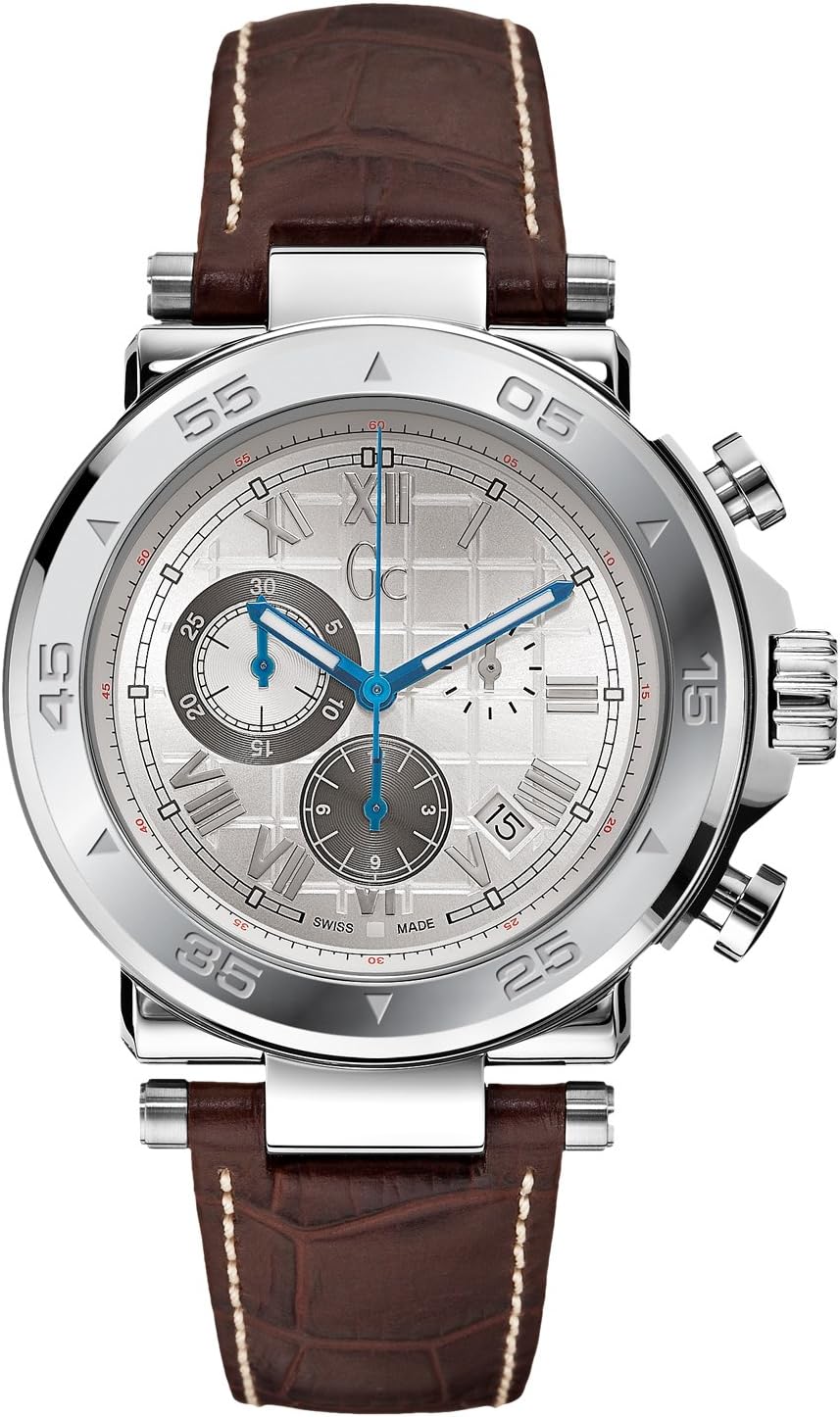 GUESS Gc-1 Sport Timepiece - Silver/Brown