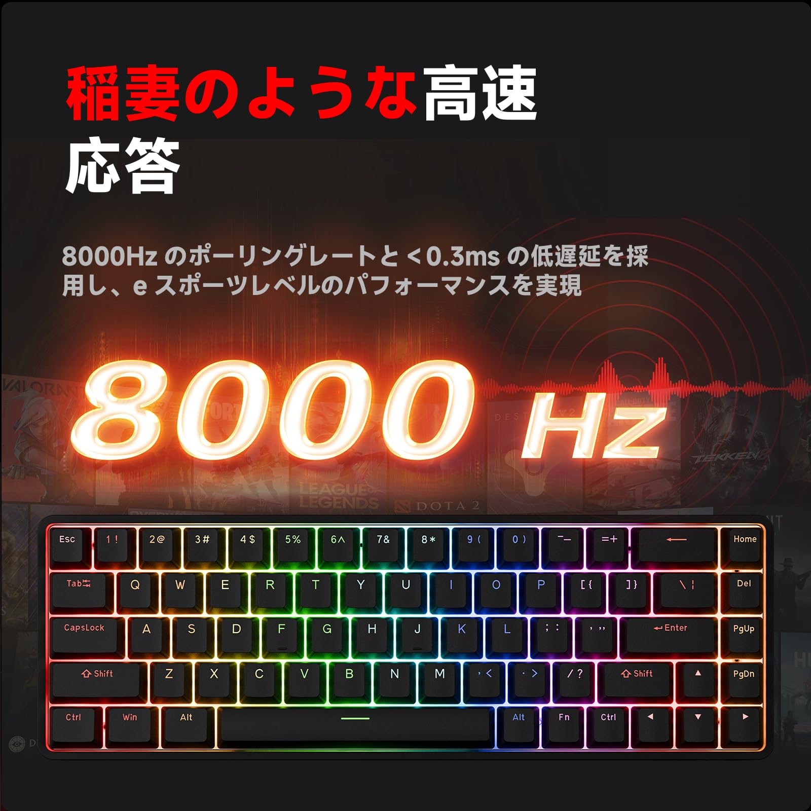 Amazon | DIERYA DK68C ラピッドトリガー メカニカルゲーミング