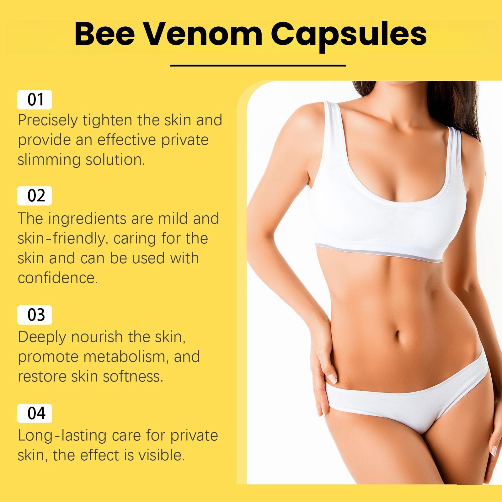 7 x 3 capsules de réparation de venin d'abeille, capsules de venin d'abeille, venin d'abeille femi/neuf capsules de réparation Ti/ghten, produits de raffermissement et de soin pour femme,