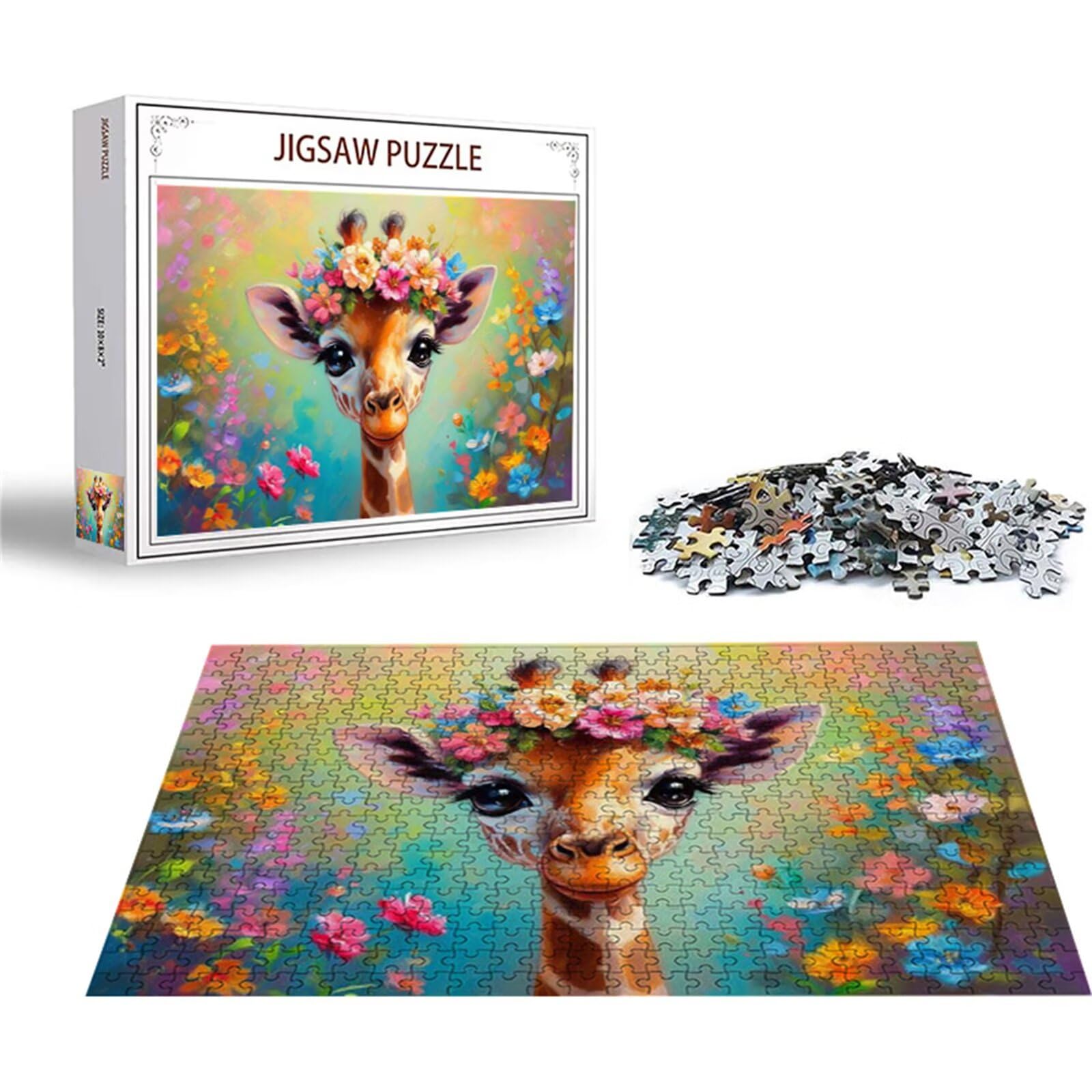Puzzle 2000 sztuk Kwiat Puzzle Zwierzę Układanki Drewno, Dorosłe Klasyczne DiY Gra Wyzwanie Idealnie Pasuje między nimi Literami z tyłu Wysokiej Jakości Układanki dla Dzieci Dorosłych Wiek 14 L- 0