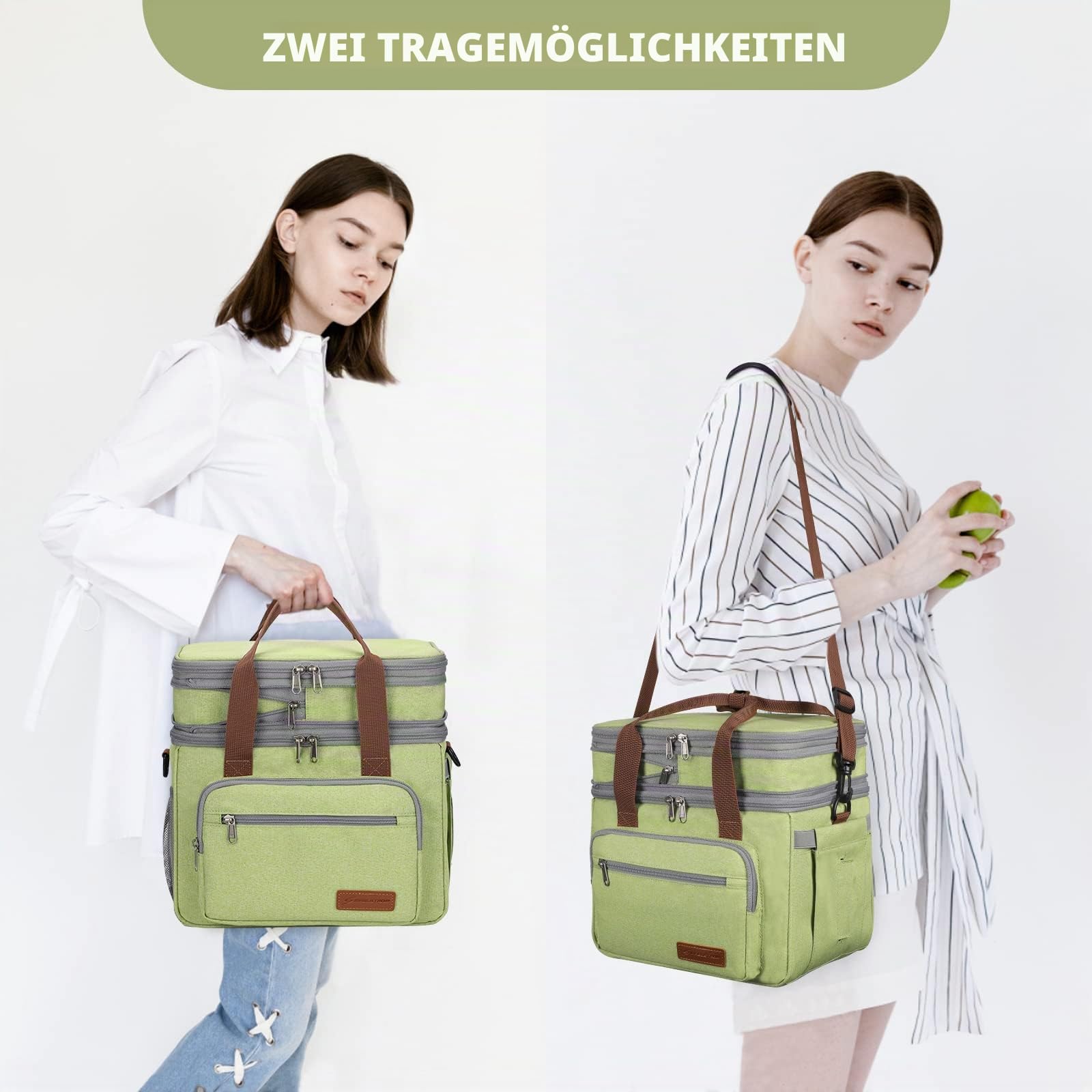 Maelstrom 23L Kühltasche, isolierte Lunchtasche, erweiterbar mit 2 Fächern | Hält bis zu 16 Std. kalt, leicht, stabile Form, Taschentuchfach, ideal für Damen, Herren, Arbeit, Büro, Picknick & Pendler