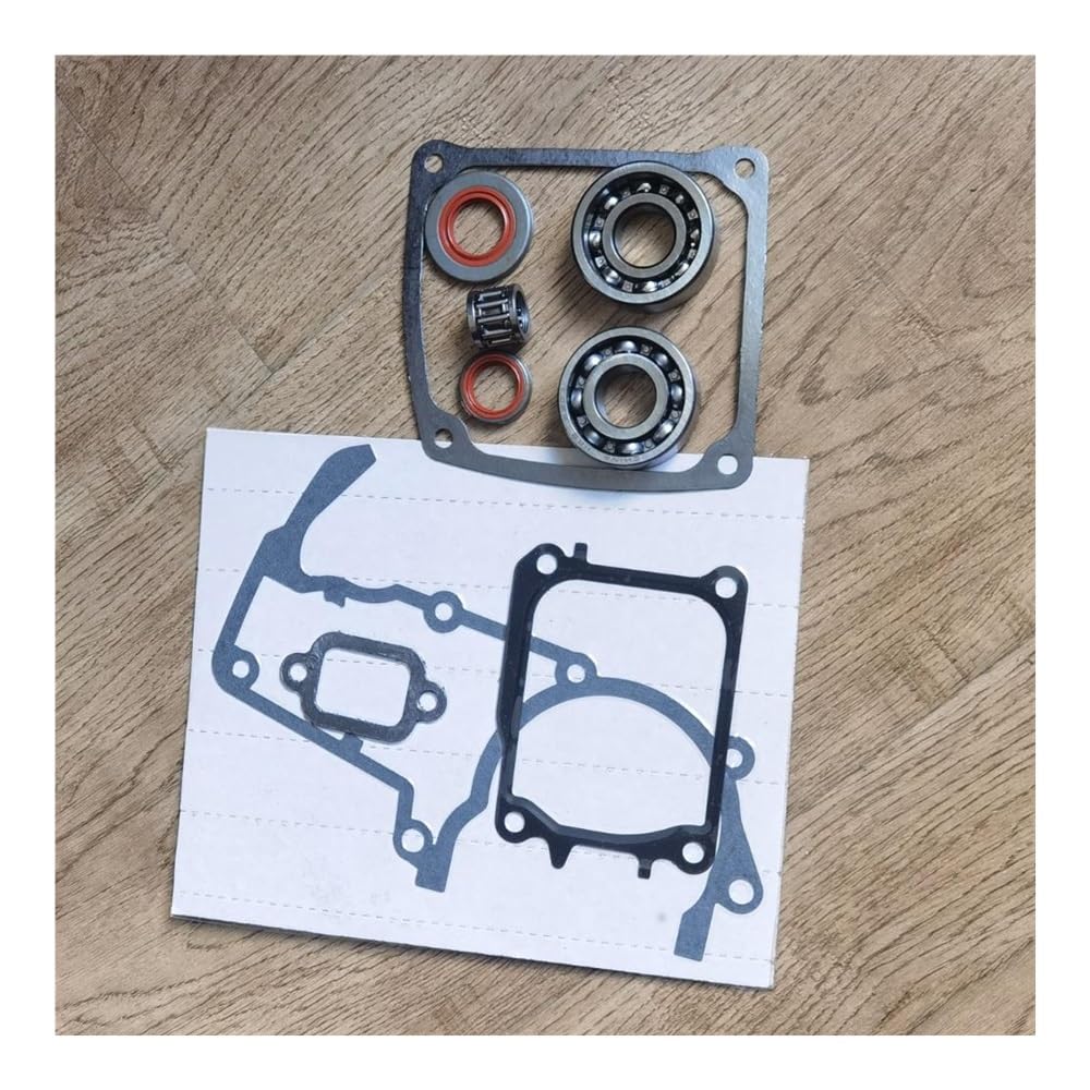 Juego de rodamientos de Bolas y retenes de Aceite for cigüeñal Compatible con motosierras MS661 y MS661C.(with gaskets)