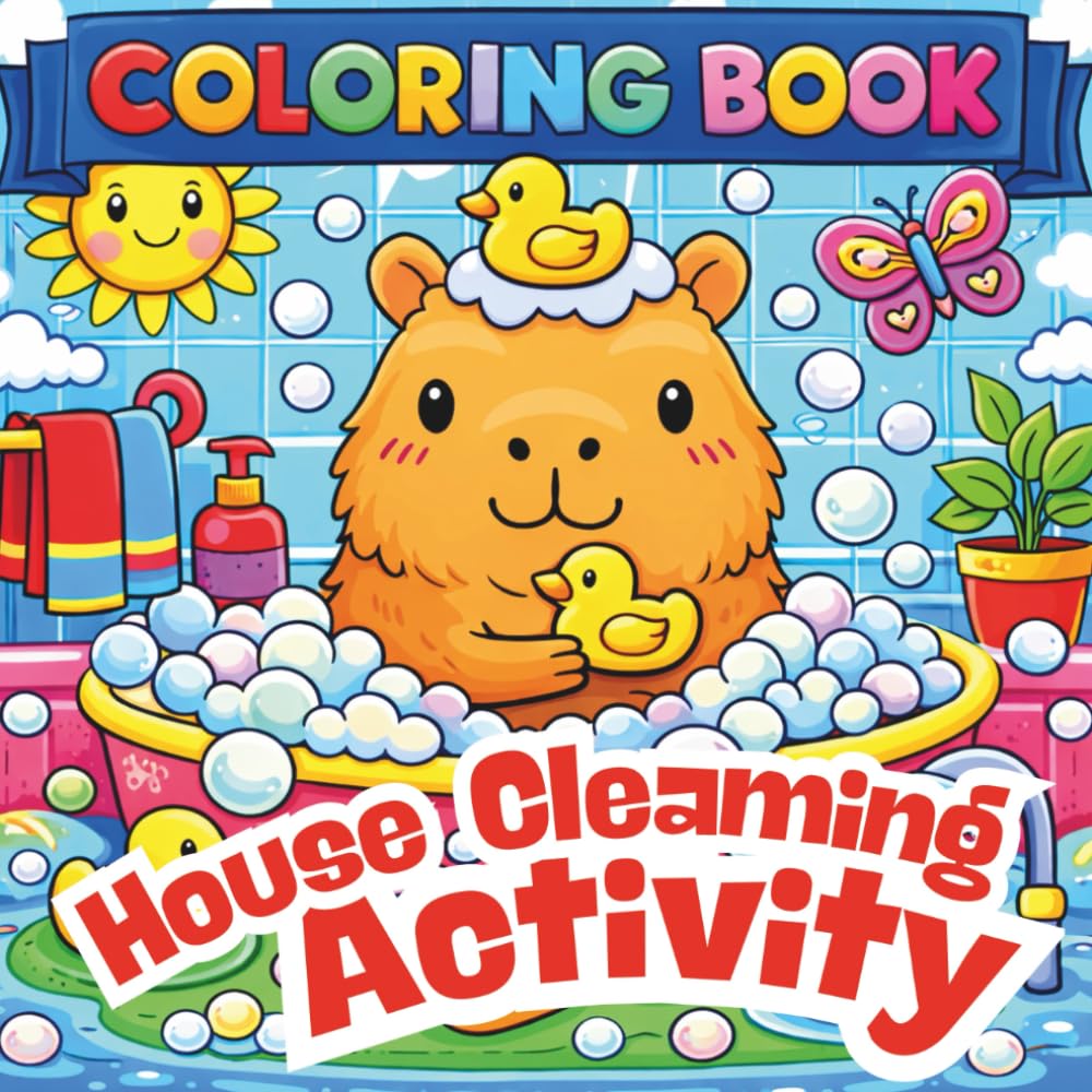 Capies Daily: Simple & Cute Capybara Coloring Book