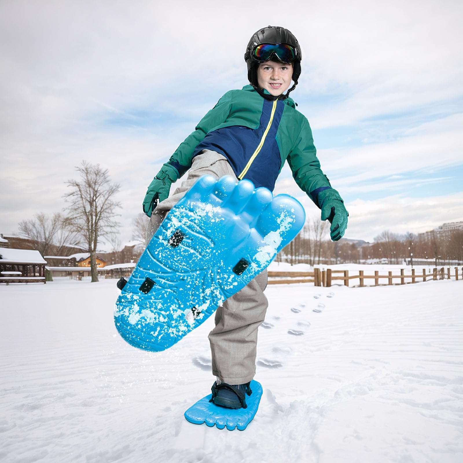 Wham-O Snowshoes, Giant Yeti Shaped Snow Shoes, Adjustable Animal