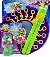 Vista 6 de Gazillion Mega-Zillion Wand, 33 Mini Wands, 3ft. Handle & 2 Bottles of Solution - Create Zillions of Bubbles in Seconds!