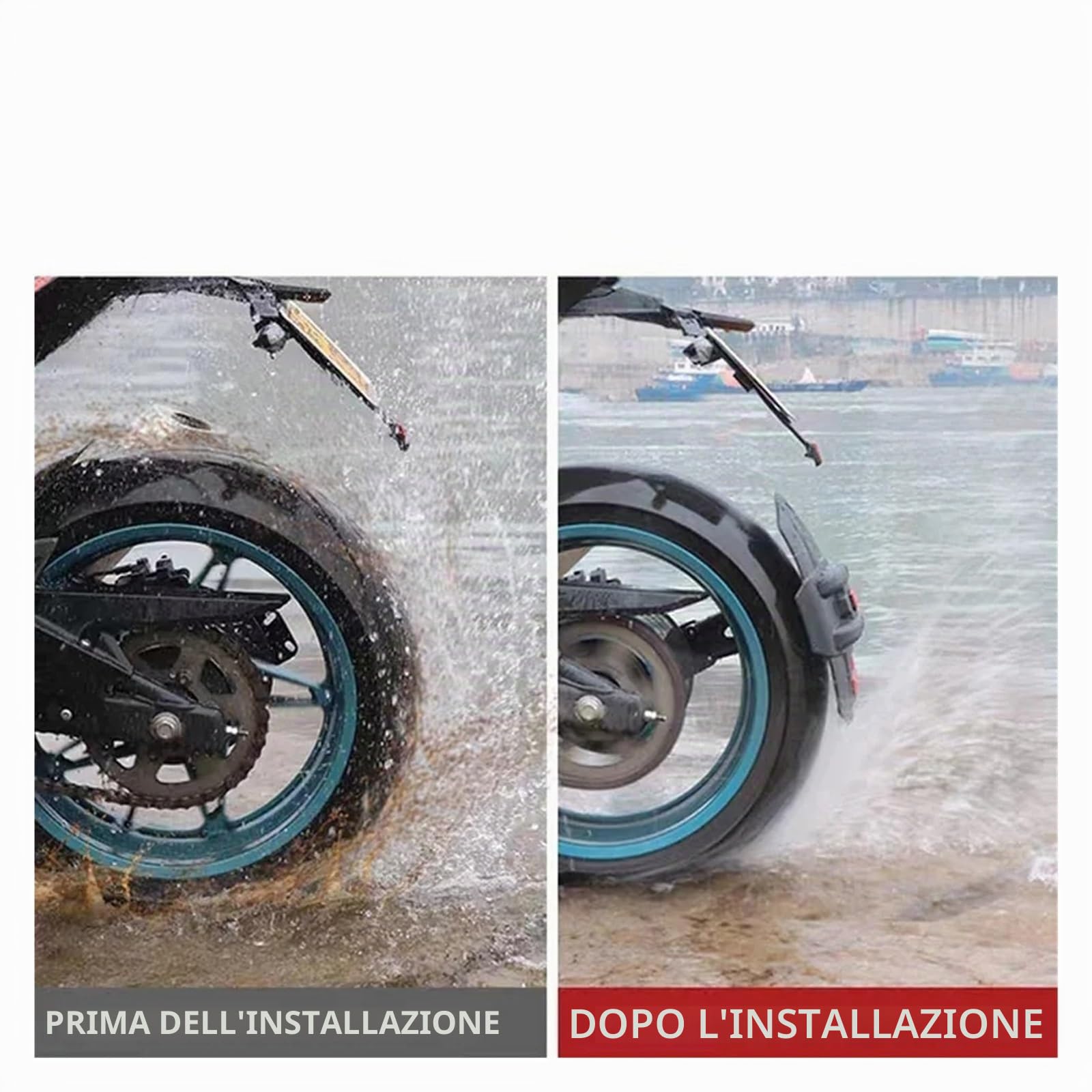 Moto Parafango Per Zontes 368G 368 G Parafango Posteriore Per Motocicletta Paraspruzzi Ruota Posteriore Accessori(A)