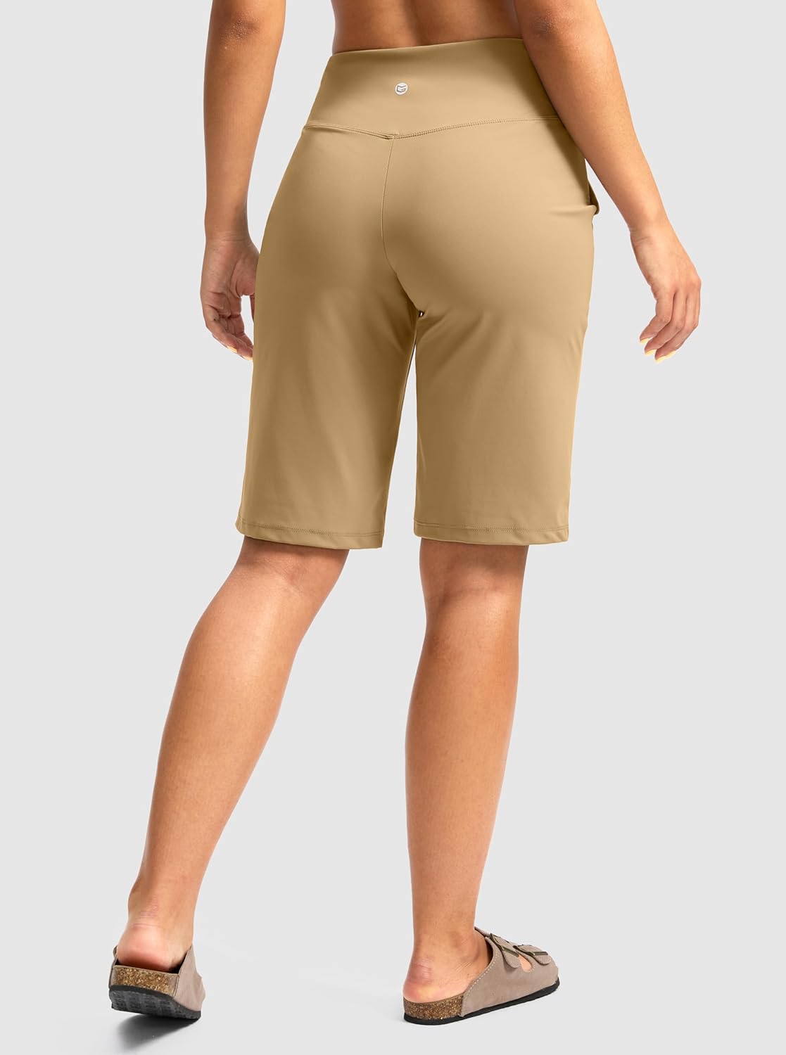 G Gradual Women's Bermuda Shorts 12" Knee Length with Pockets High Waisted Stretch Long Shorts for Women Casual Walking - Image 2