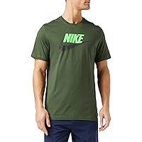 Nike M NSW Tee Alt Brand Mark 12MO T-Shirt, Carbon Green/Black