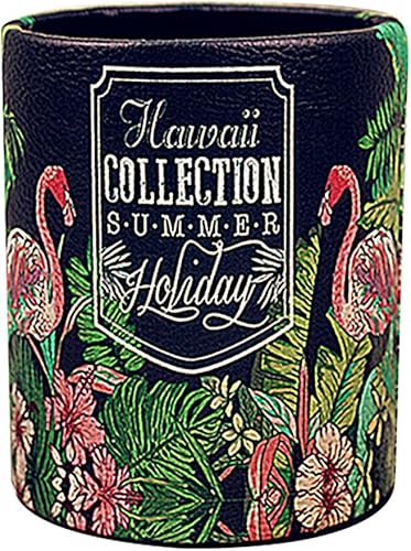 Miniatura 7 de Retro Pen Container Accesorios de escritorio de oficina Cubierta de cuero PU Soporte de lápiz redondo Organizador de escritorio - 1982